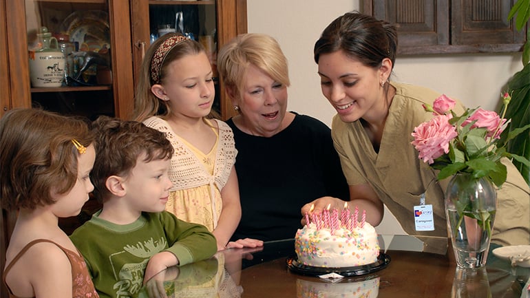 Caregiver Birthday Service Module Slider
