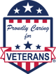 proudly caring for veterans badge